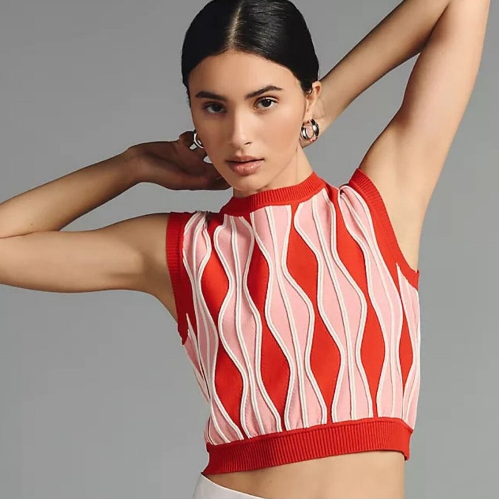 Eva Franco Crewneck Knit Vest